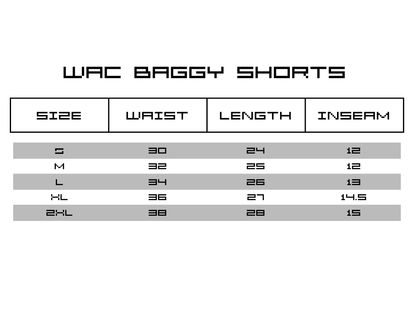 WAC baggy shorts