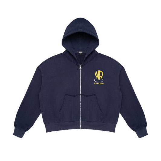 navy blue uniform zip up